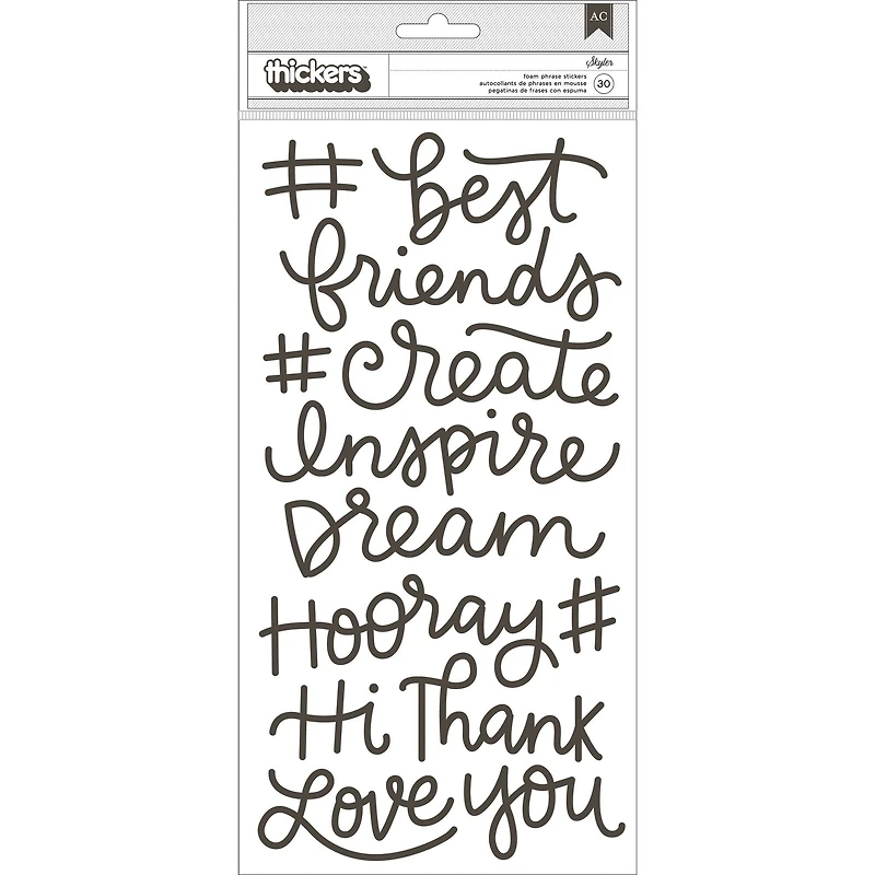 Thickers™ Girl Squad Foam Stickers