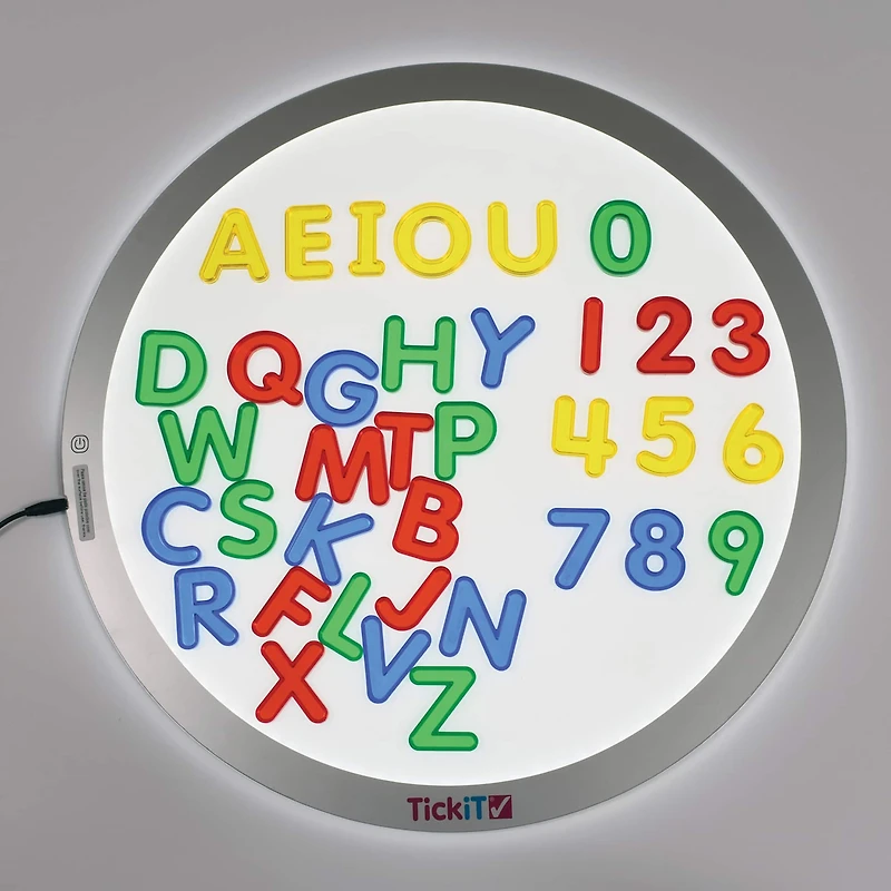 Edx Education Transparent Letters & Number Set