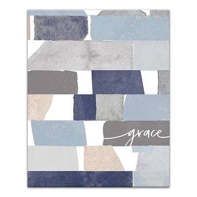 Blue Watercolor Grace 16" x 20" Canvas Wall Art
