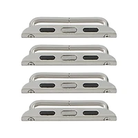 Rhodium Smart Watch Band Connectors, 4ct. by Bead Landing™