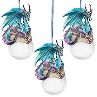 Design Toscano 3ct. Frost the Gothic Dragon Ornaments