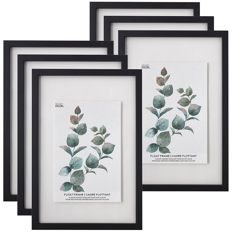 6 Pack: Black 24" x 36" Float Frame By Studio Décor®