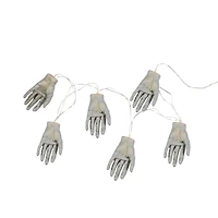 6ct. Skeleton Hands Halloween Light Set