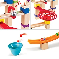Hape Marble Run Tricks n' Twists DIY Wood Building Racetrack Set