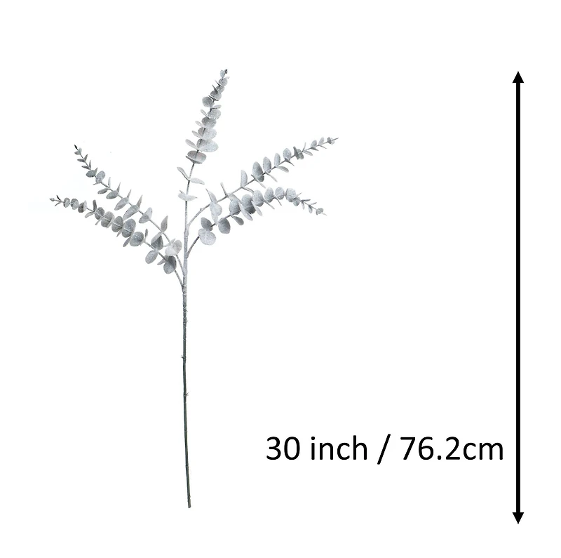 30" Frosted Glitter Eucalyptus Stem by Ashland®