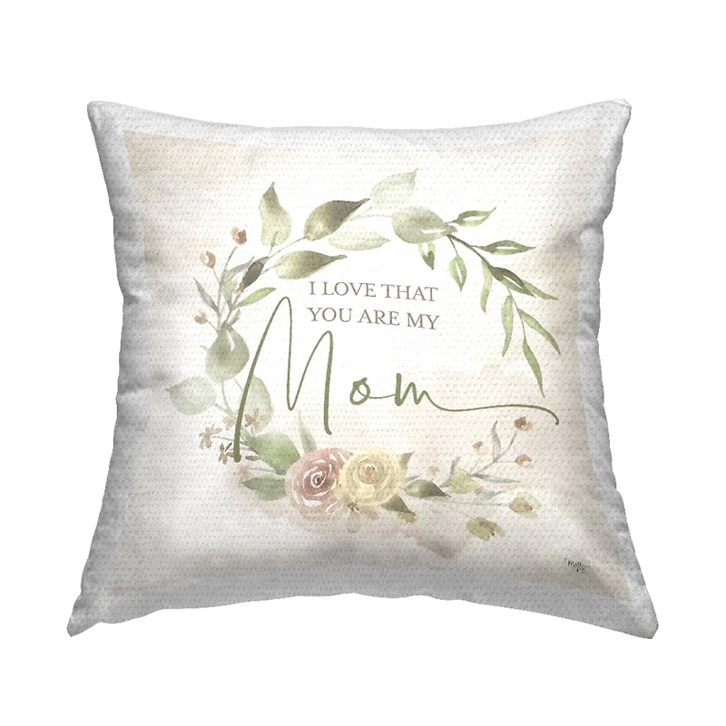 Stupell Industries Appreciative Mother's Day Phrase Outdoor Printed Pillow