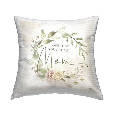 Stupell Industries Appreciative Mother's Day Phrase Outdoor Printed Pillow