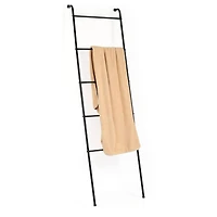 NEX™ 5.5ft. 5-Tier Black Wall-Mounted Metal Blanket and Towel Ladder