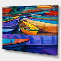 Designart - Boats at sunset