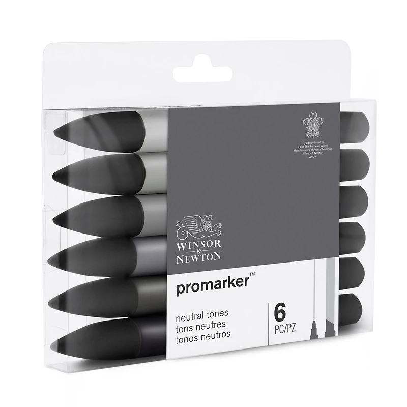 Winsor & Newton® ProMarker™ Neutral Tones 6 Marker Set