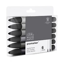 Winsor & Newton® ProMarker™ Neutral Tones 6 Marker Set
