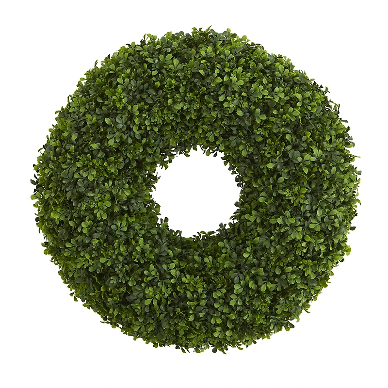 28" Green Boxwood Wreath