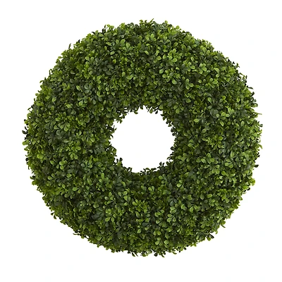 28" Green Boxwood Wreath