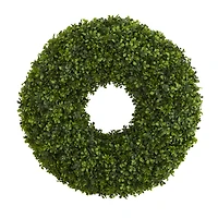 28" Green Boxwood Wreath