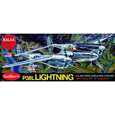 Paul K. Guillow Lockheed P-38 Lightning Model Kit