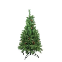 4ft. Unlit Dakota Red Pine Artificial Christmas Tree with Pinecones