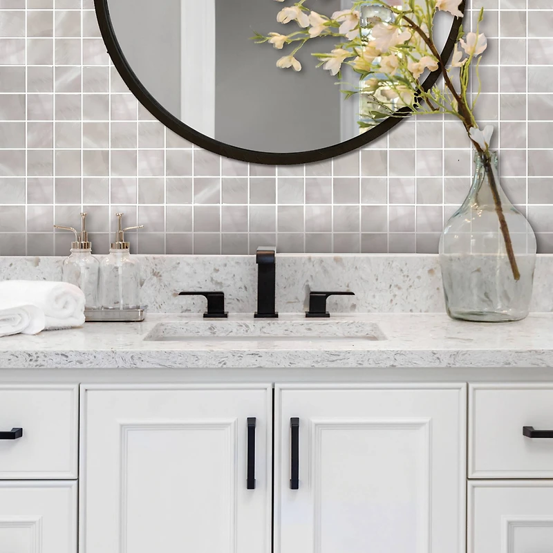 RoomMates Pearl Square Peel & Stick Sticktiles