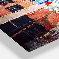 Designart Couple Walking In Paris Multipanel Wall Clock