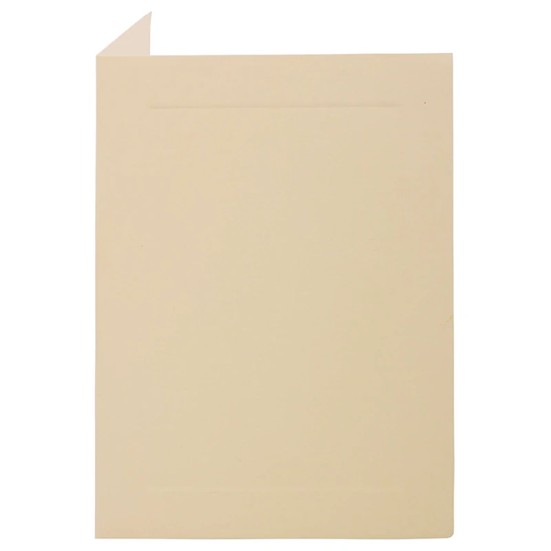 Strathmore A6 Ivory with Woven Panel Foldover Cards