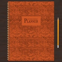 TF Publishing 2025 Large Baroque Marigold Weekly Monthly Spiral Planner