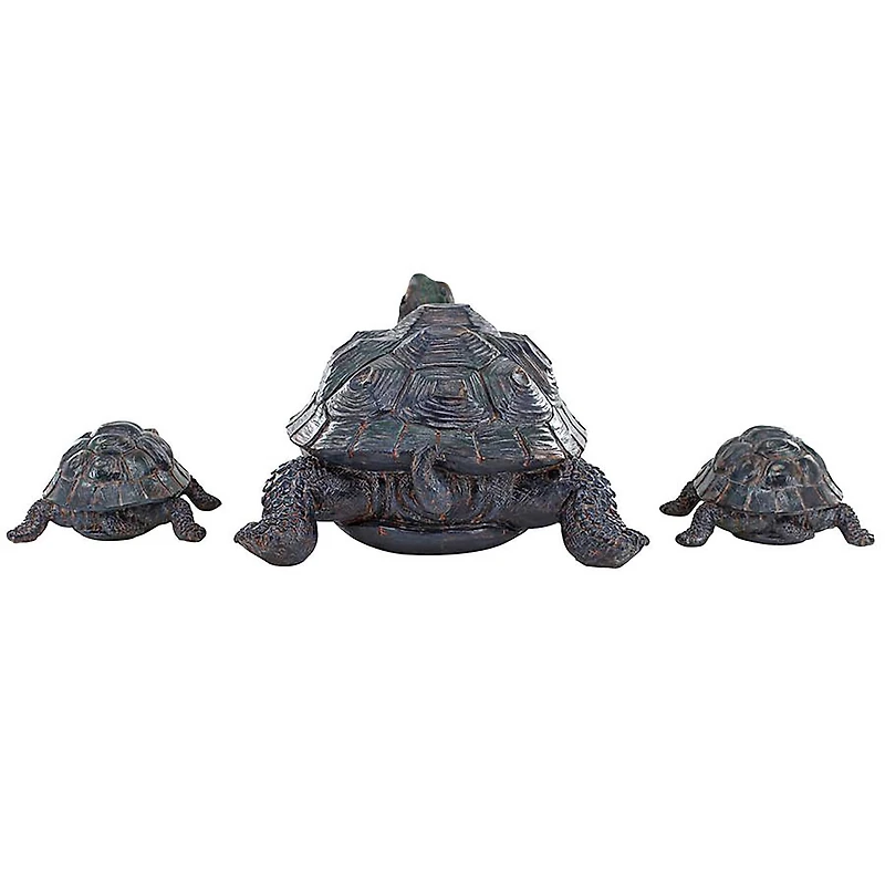 Design Toscano Turtle Tribe Garden Tortoise Family Statues Set