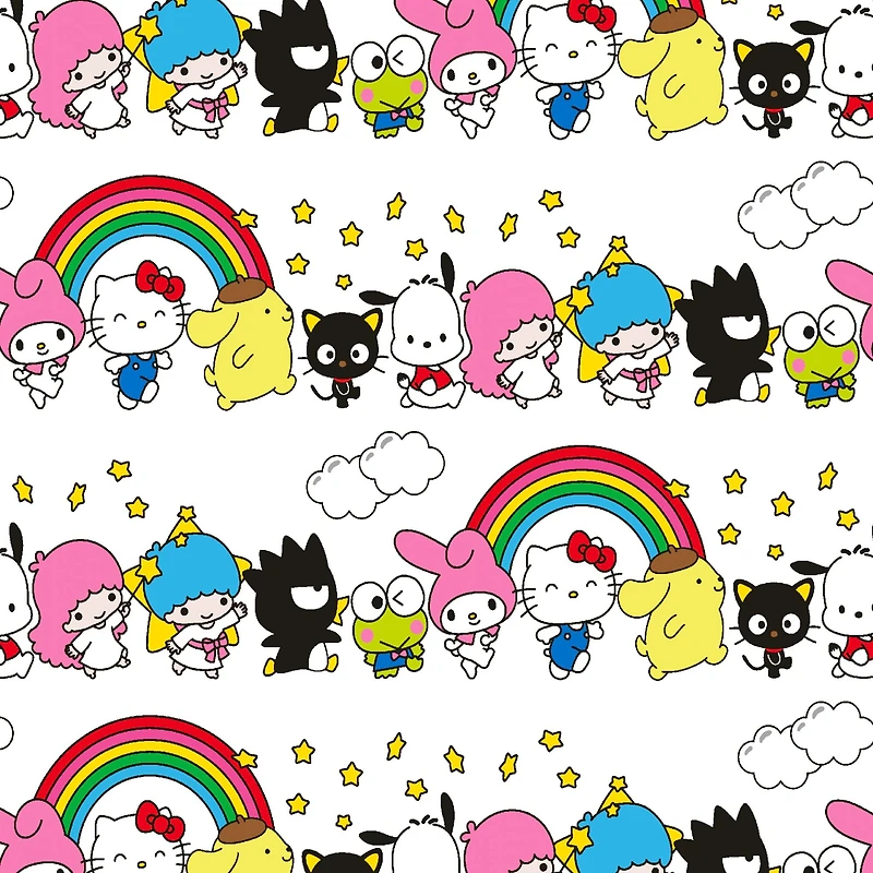 Hello Kitty® & Friends Rainbow Cotton Fabric 