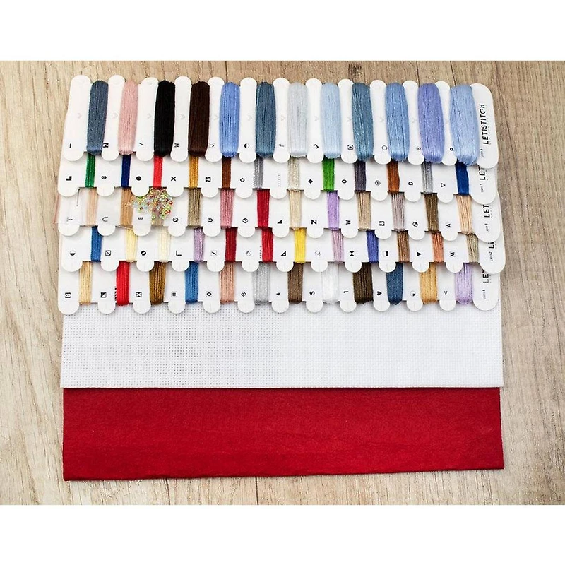 LetiStitch Counted Cross Stitch Kit Christmas Eve Stocking