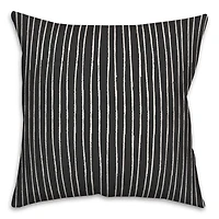 Black White Lines 18" x 18" Throw Pillow