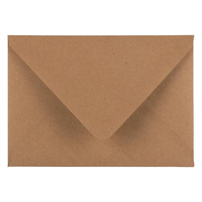 JAM Paper A7 Brown Kraft Paper Bag Invitation Envelopes, 100ct.