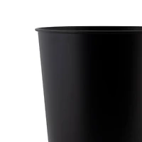 Bath Bliss Matte Black Trash Can