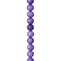 12 Pack: Purple Crackled Quartz Round Beads, 10mm by Bead Landing™