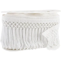 Simplicity® 6" x 10yd. White Chainette Trellis Fringe