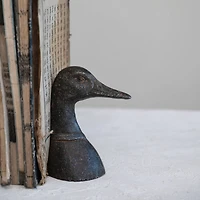 Hello Honey® 5.8" Black Iron Duck Bookends Set