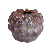 Hello Honey® 5.5" Blue & Brown Stoneware Vase with Reactive Glaze