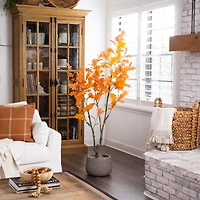 6ft. Orange Oak Artificial Potted Potted Tree