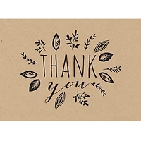 JAM Paper Rustic Blank Thank You Cards Set, 36ct.
