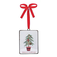 12ct. Seasons Greetings Pine Tree Ornament