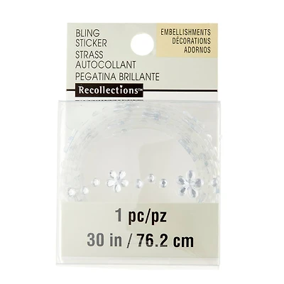 12 Pack: Clear Daisy Stickers by Recollections™ Bling on a Roll™