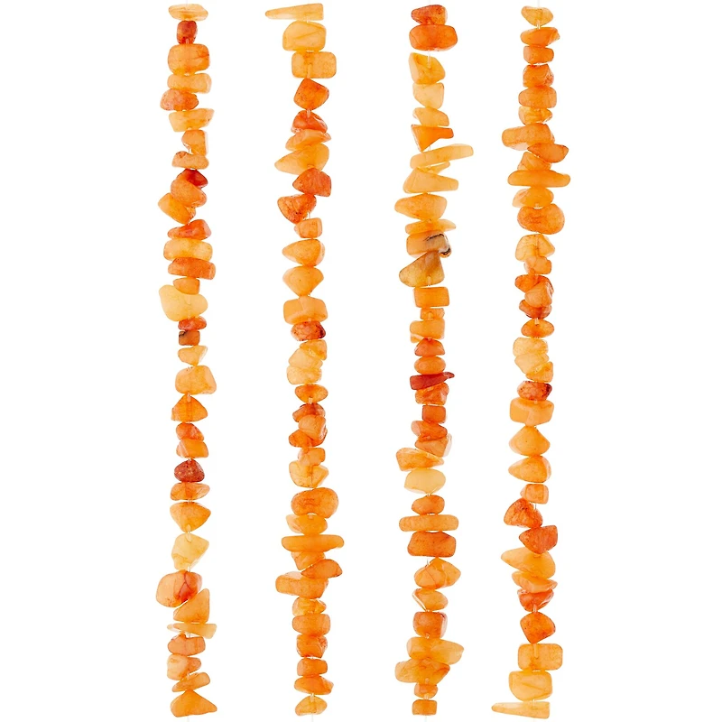 Orange Quartz Chip Beads by Bead Landing™