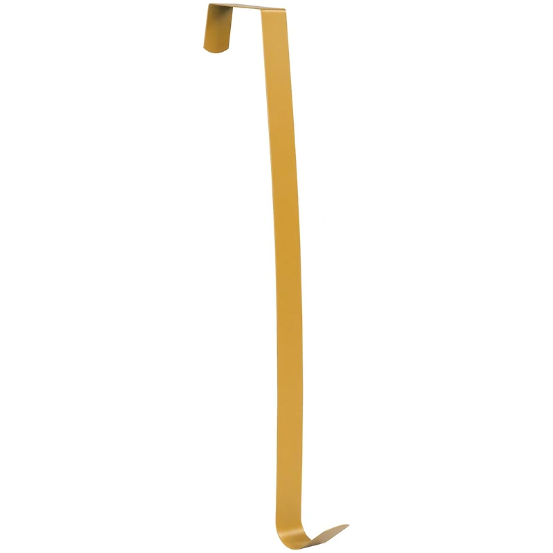 14" Matte Gold Over the Door Christmas Wreath Hanger