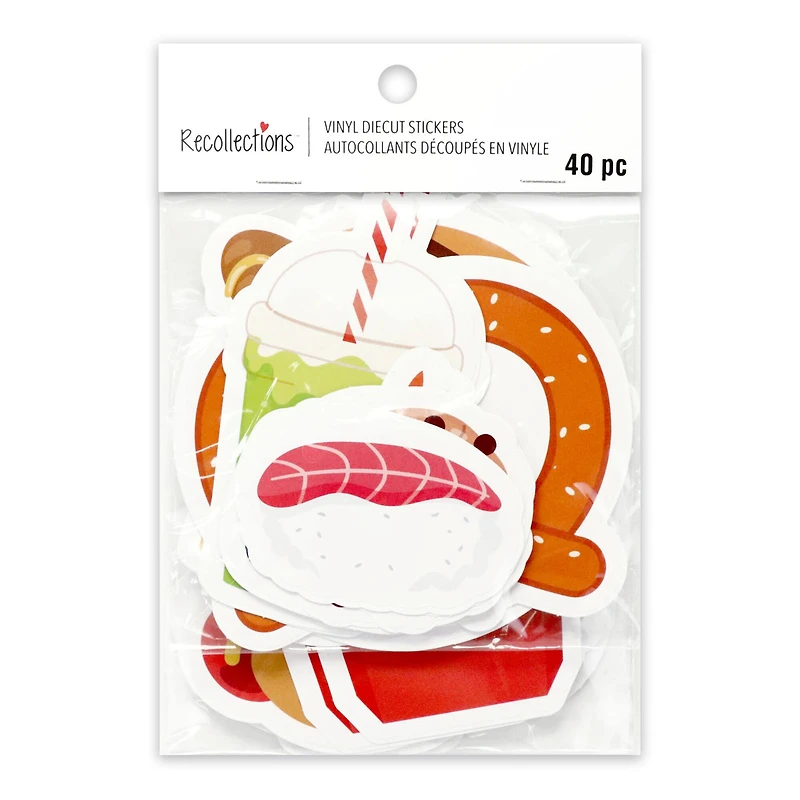 Vinyl Diecut Food Sticker Set by Recollections™