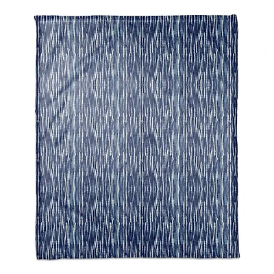 Indigo Reeds Coral Fleece Blanket