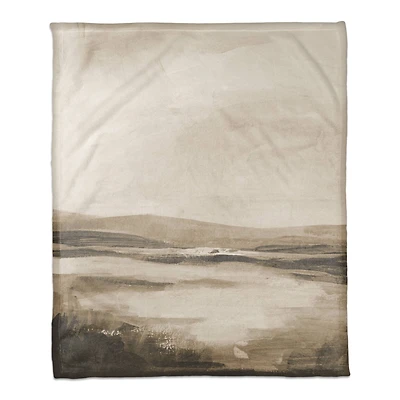 50" x 60" Vista Point Landscape Coral Fleece Blanket