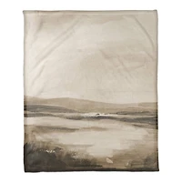 50" x 60" Vista Point Landscape Coral Fleece Blanket