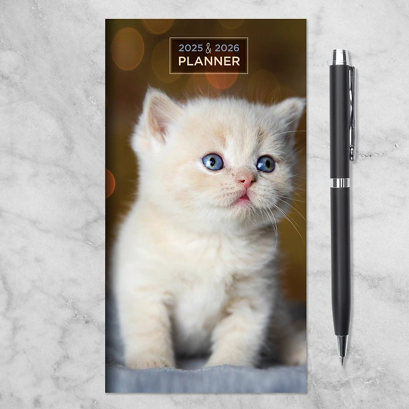 TF Publishing 2025-2026 Small Kitten Monthly Pocket Planner