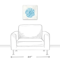 Soft Blue Succulent 16" x 16" Canvas Wall Art