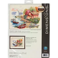 Dimensions® Peaceful Lake House Counted Cross Stitch Kit