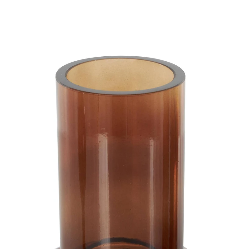 Amber Geometric Decorative Jar Set