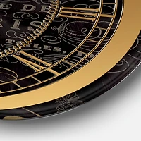 Designart 'French Chandeliers Couture Iii Glam Wall Clock