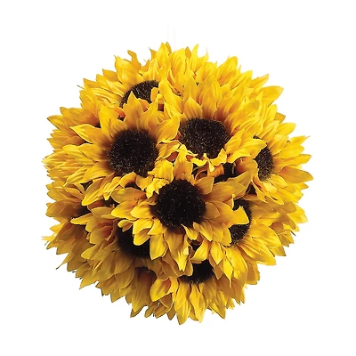 7" Sunflower Ball with Hanger